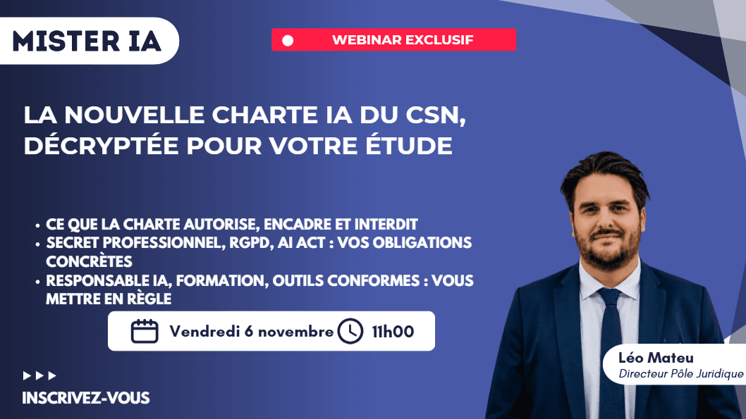 La nouvelle charte IA du CSN, décryptée pour votre étude