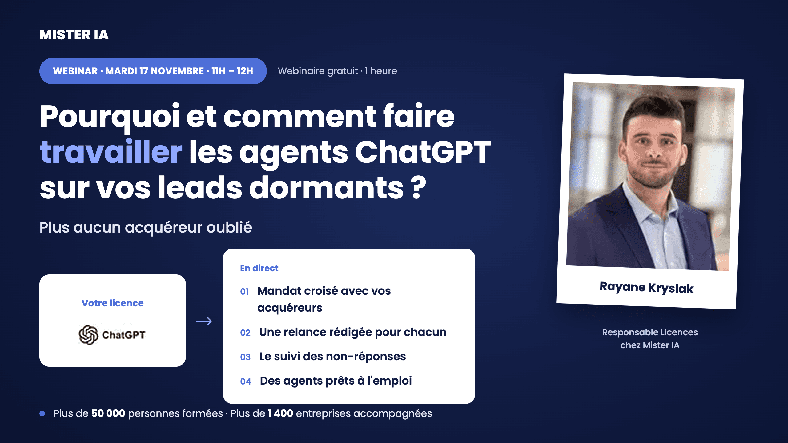 Pourquoi et comment faire travailler les agents ChatGPT sur vos leads dormants ?