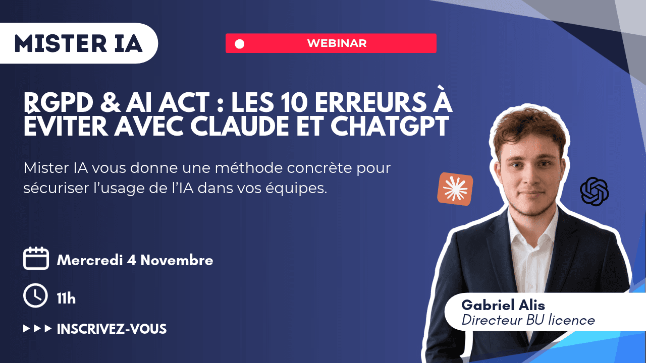 RGPD & AI Act : les 10 erreurs à éviter avec Claude et ChatGPT