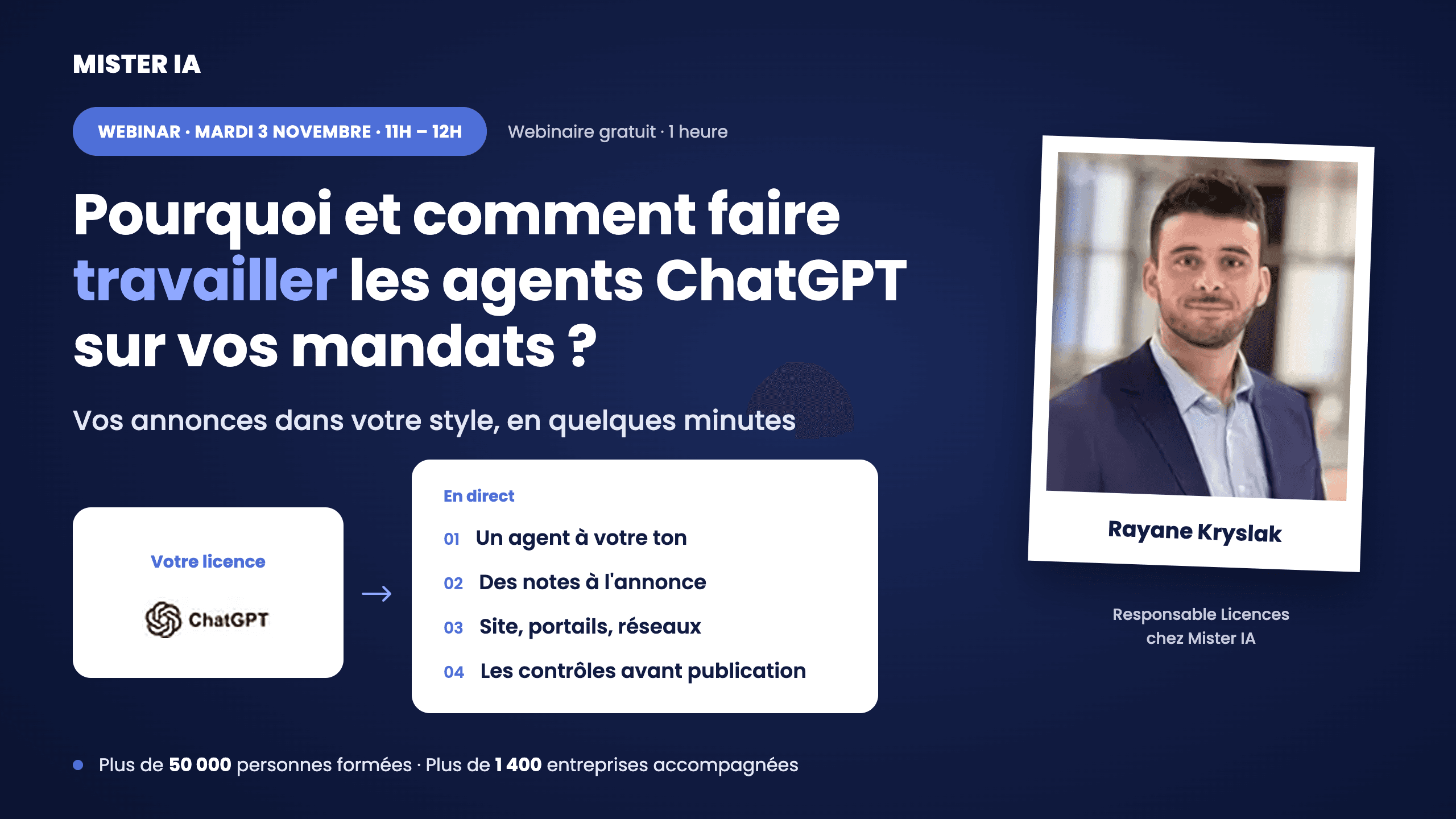 LICENCES GPT'IMMO : Pourquoi et comment faire travailler les agents ChatGPT sur vos mandats? 